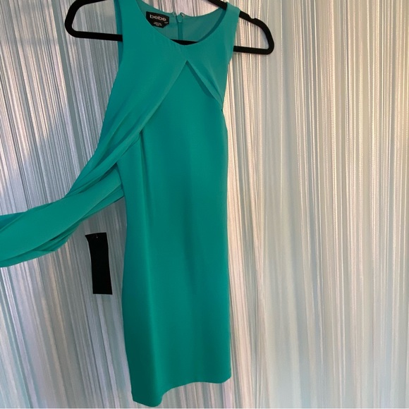 Bebe Chiffon Overlay Maxi Dress NWT - Picture 9 of 17